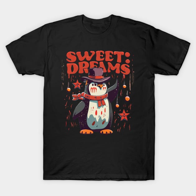 Sweet Dreams Penguin Freddy Halloween Vintage T-Shirt by fupi